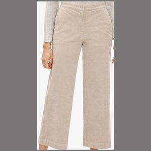 Eileen Fisher Women's Tan Wide Leg Cotton Corduroy Ankle Pants Plus Size 18